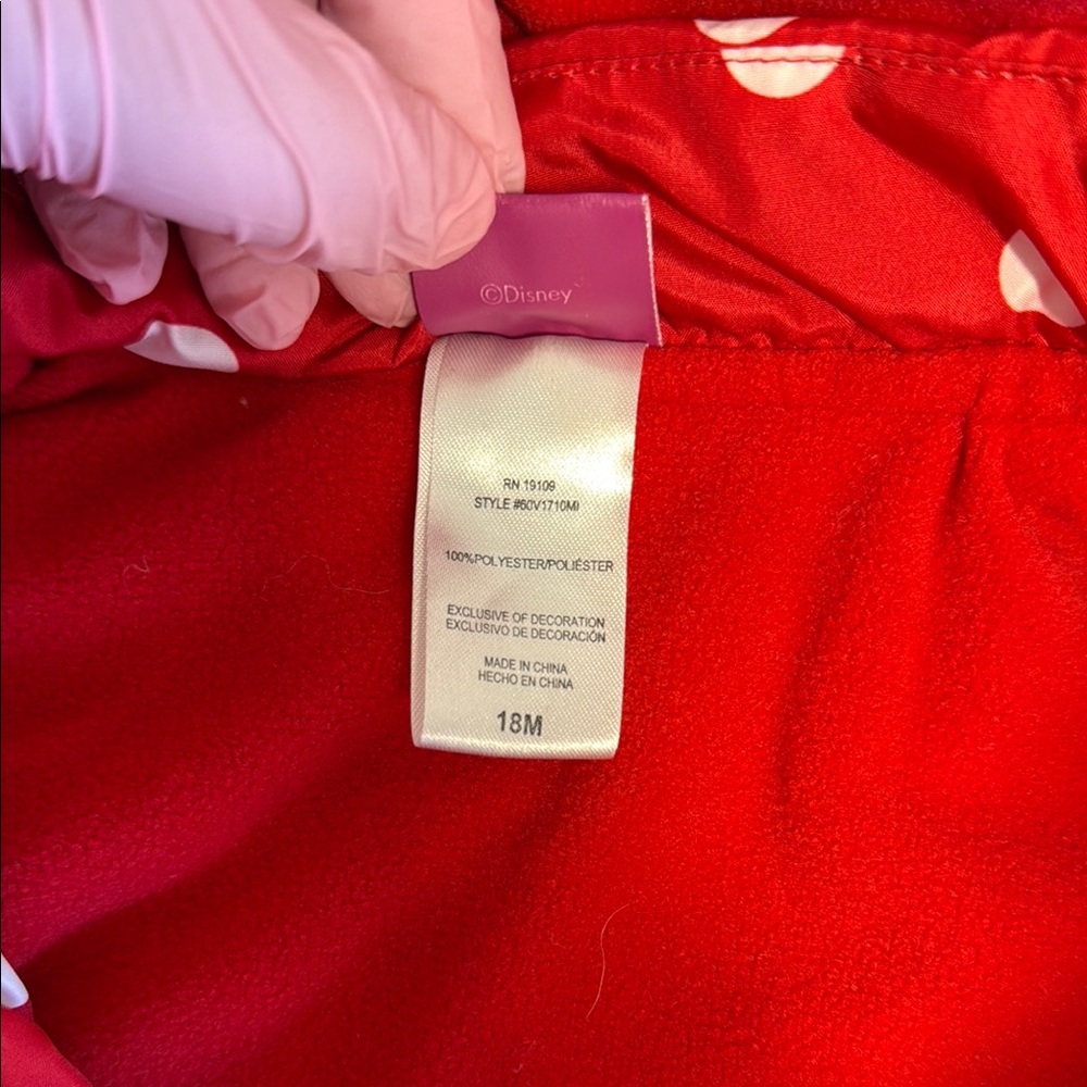 Disney Minnie Red and White Polka Dot Jacket - Picture 5 of 6